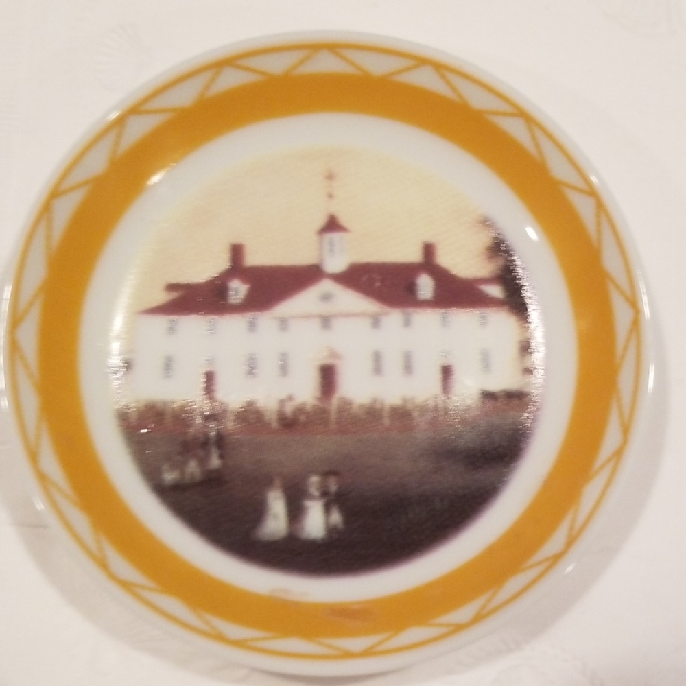 American Colonial Mt Vernon Commerative Plate